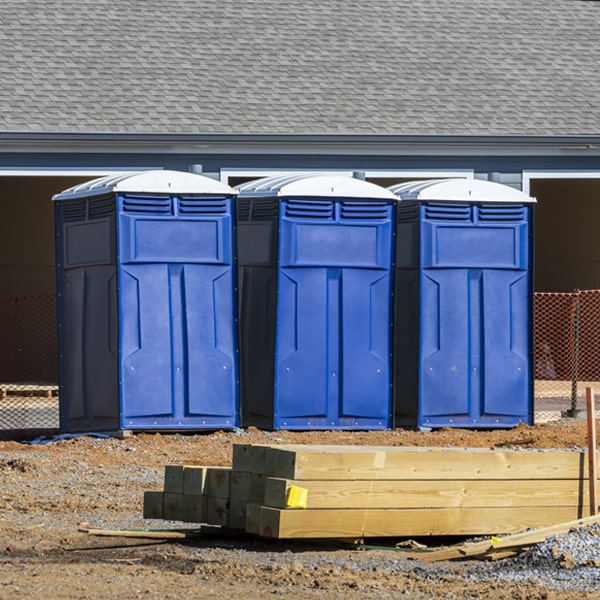 are there any restrictions on where i can place the porta potties during my rental period in Martha